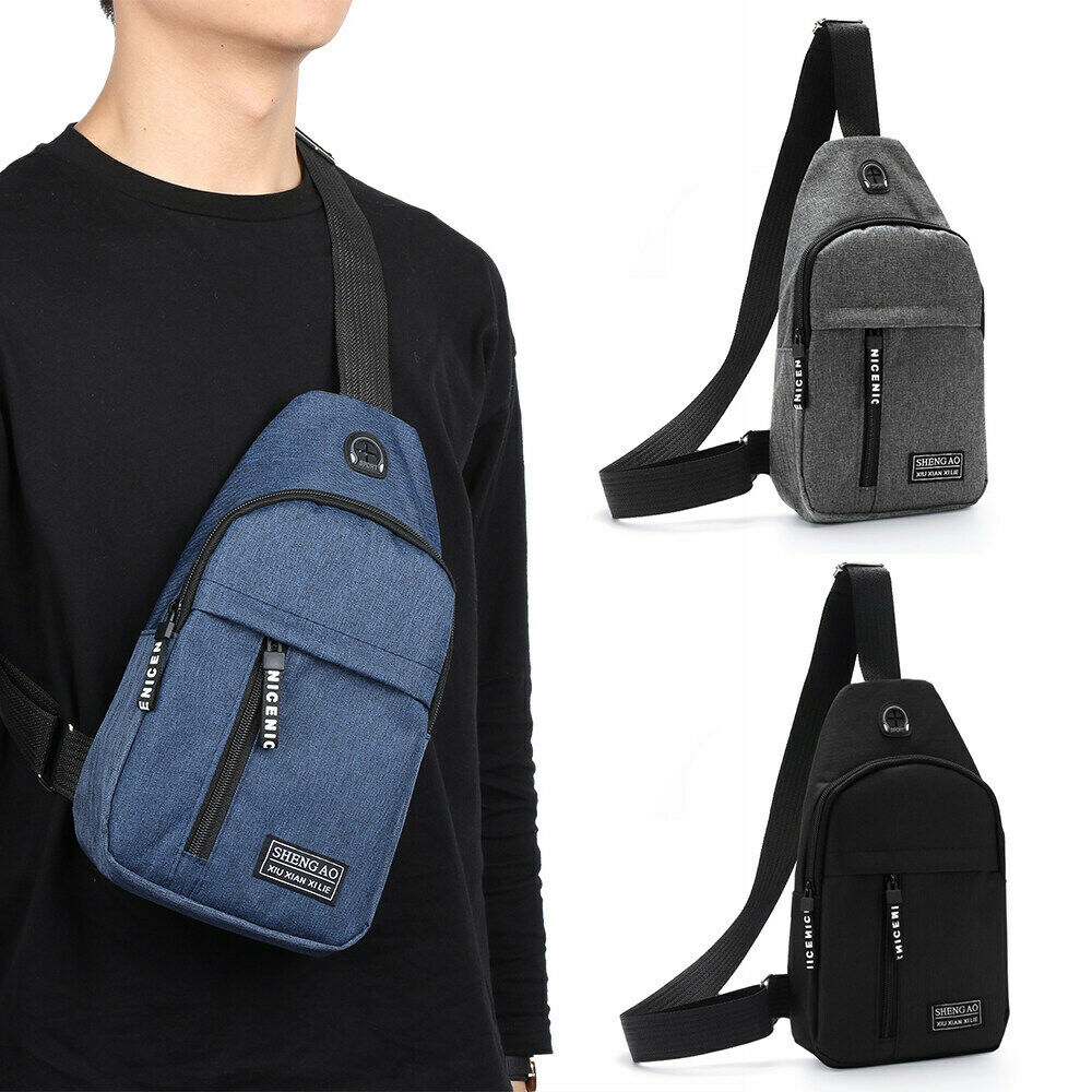 Men's Sling Bag Crossbody Handbag | Chest Bag Shoulder Pack for Sports, Travel, and More