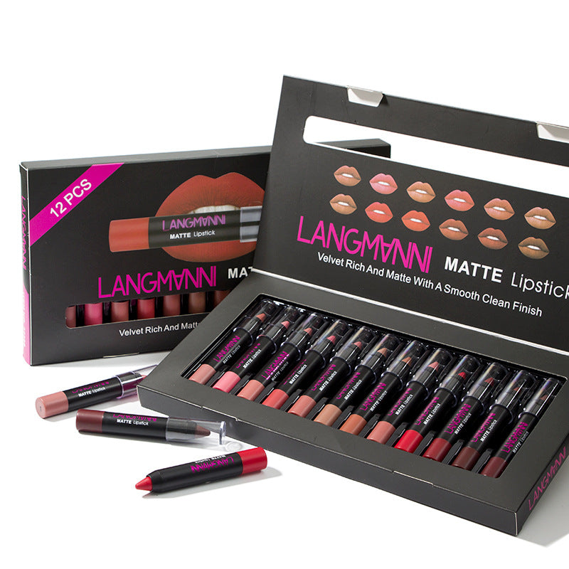 Long-Lasting Matte Velvet Lipstick Set - Moisturizing and Vibrant Colors