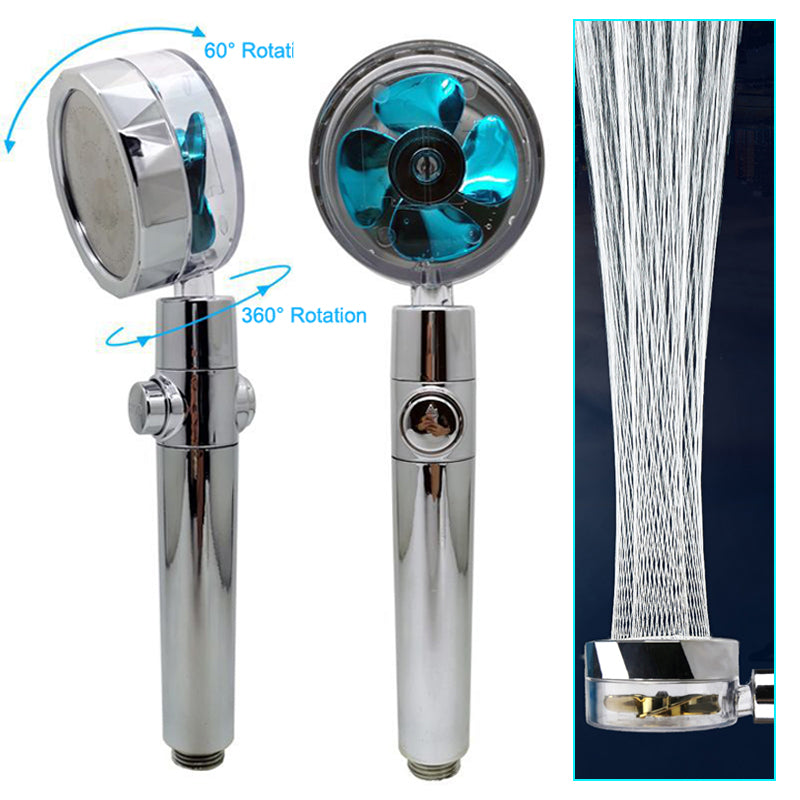 High Pressure Shower Head with Stop Button and Cotton Filter