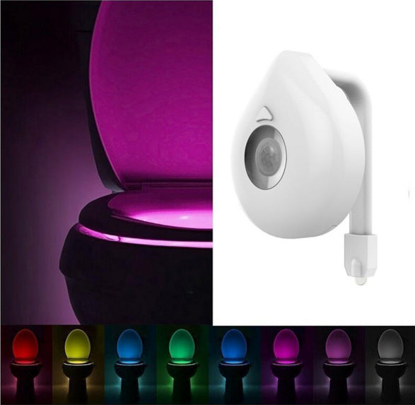 Waterproof Motion Sensor Toilet Seat Light in 8 Colors