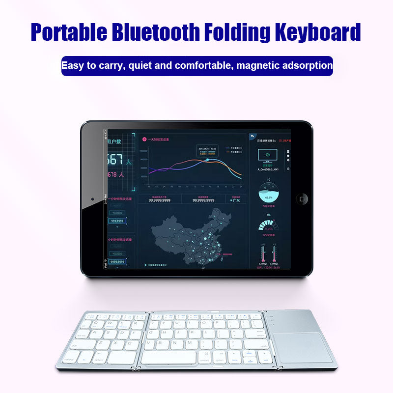 Folding Bluetooth  Mini Keyboard Tablet Phone Computer